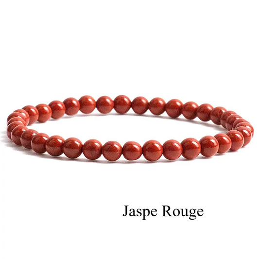 Bracelet en perles naturelles – Améthyste, Œil de tigre, Jaspe, Quartz, Fluorite… | Pour homme, femme & ado